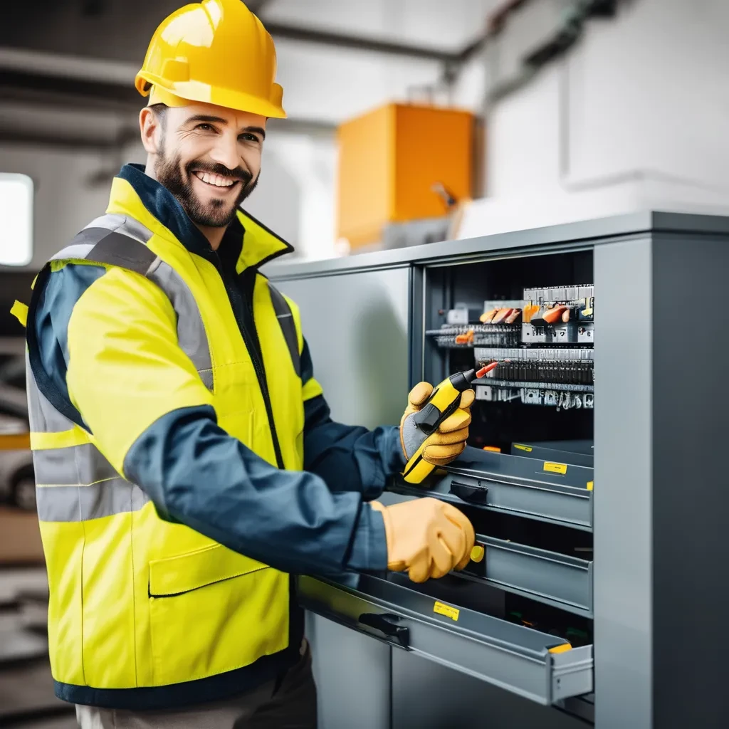 Électricien Paris Dépannages en train de travailler sur une installation ou dépannage électrique